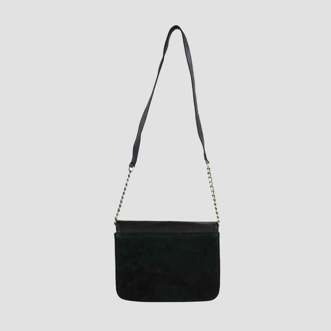 Emma Evening Bag Black And Suede