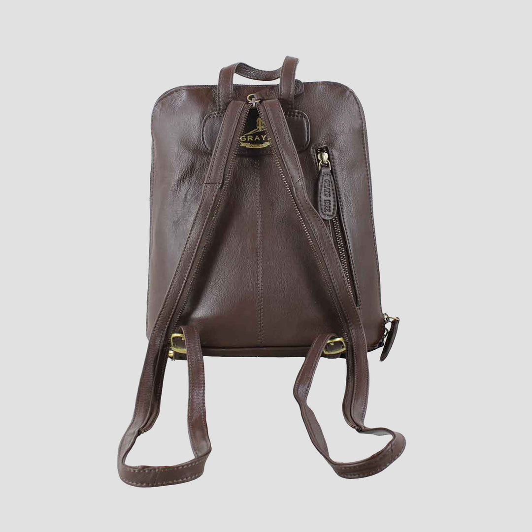 Edith Rucksack with Snaffle in Brown Leather