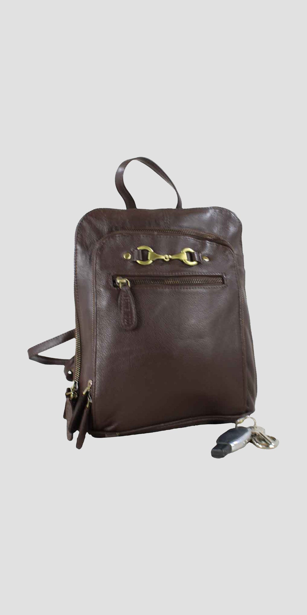 Edith Rucksack with Snaffle in Brown