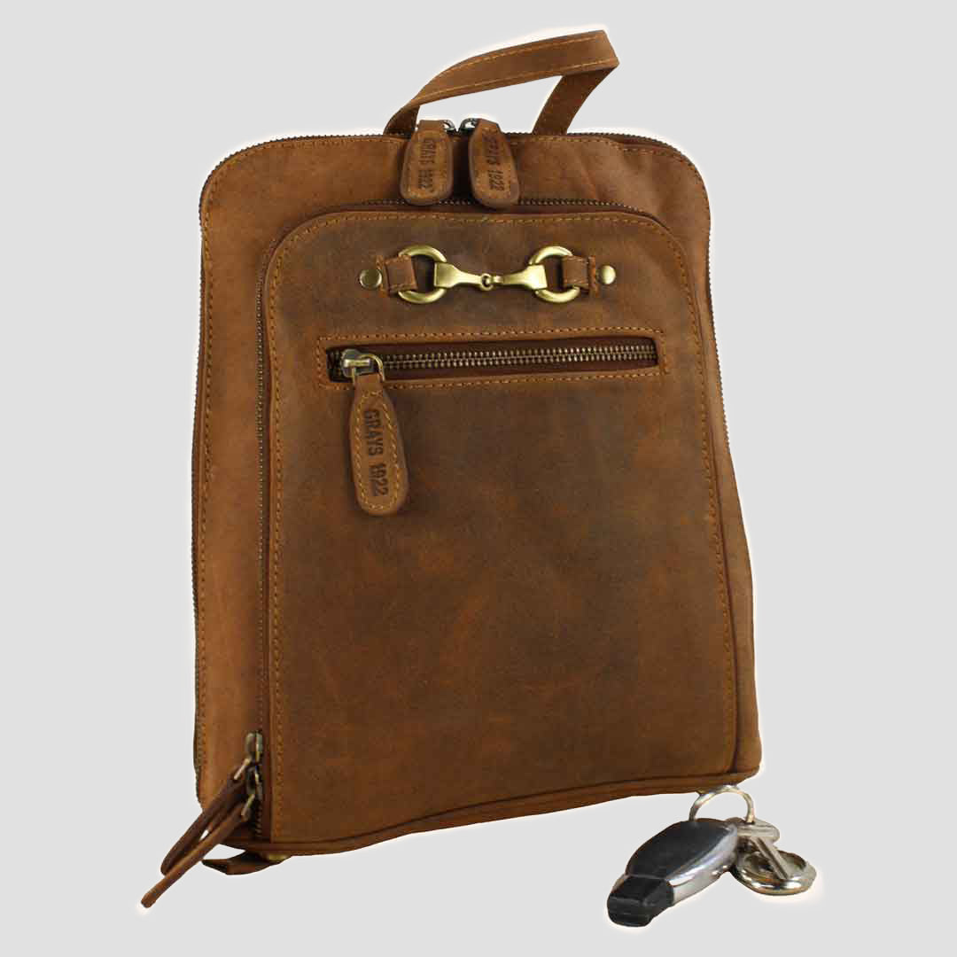 Edith Rucksack with Snaffle in Hunter