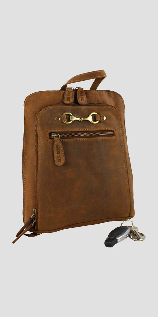 Edith Rucksack with Snaffle in Hunter