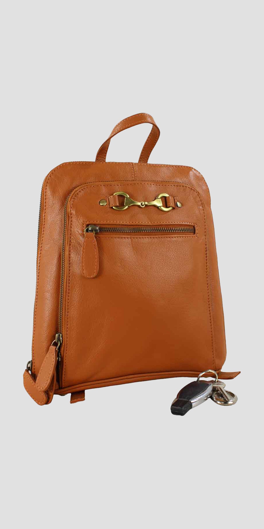 Edith Rucksack with Snaffle in Tan