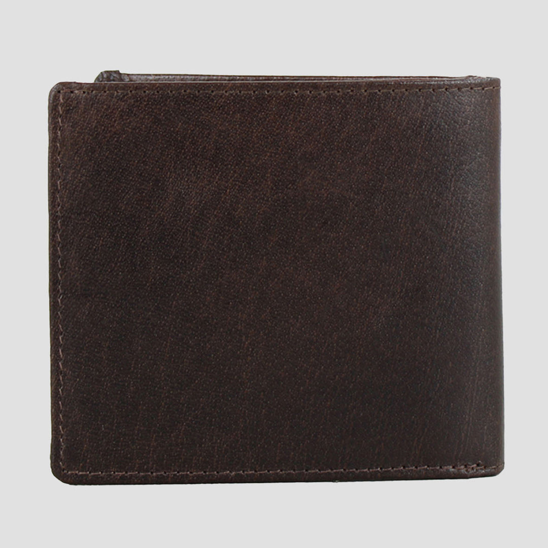 Frank Card Leather Wallet Brown