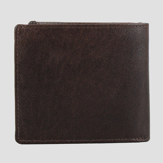 Frank Card Leather Wallet Brown
