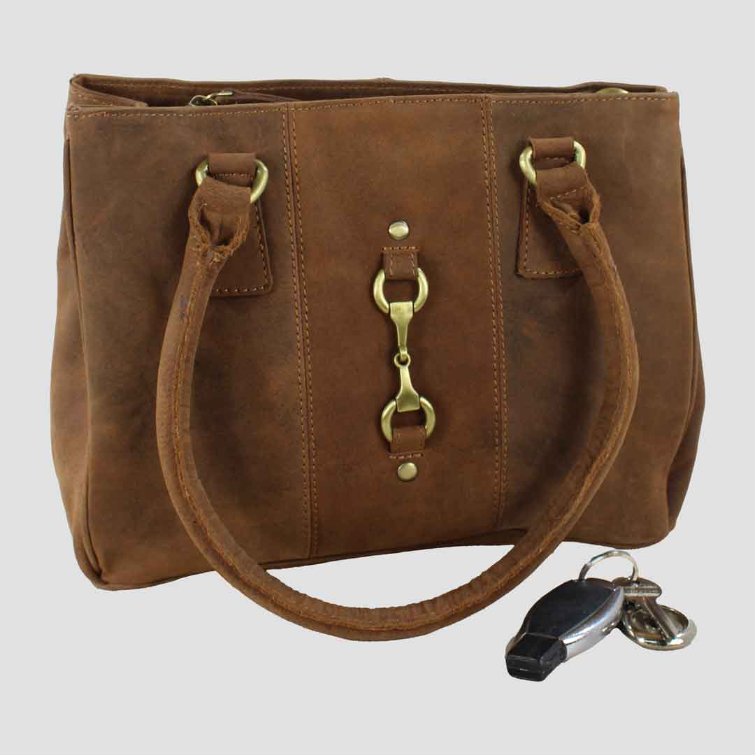 Sadie Handbag with Snaffle in Hunter