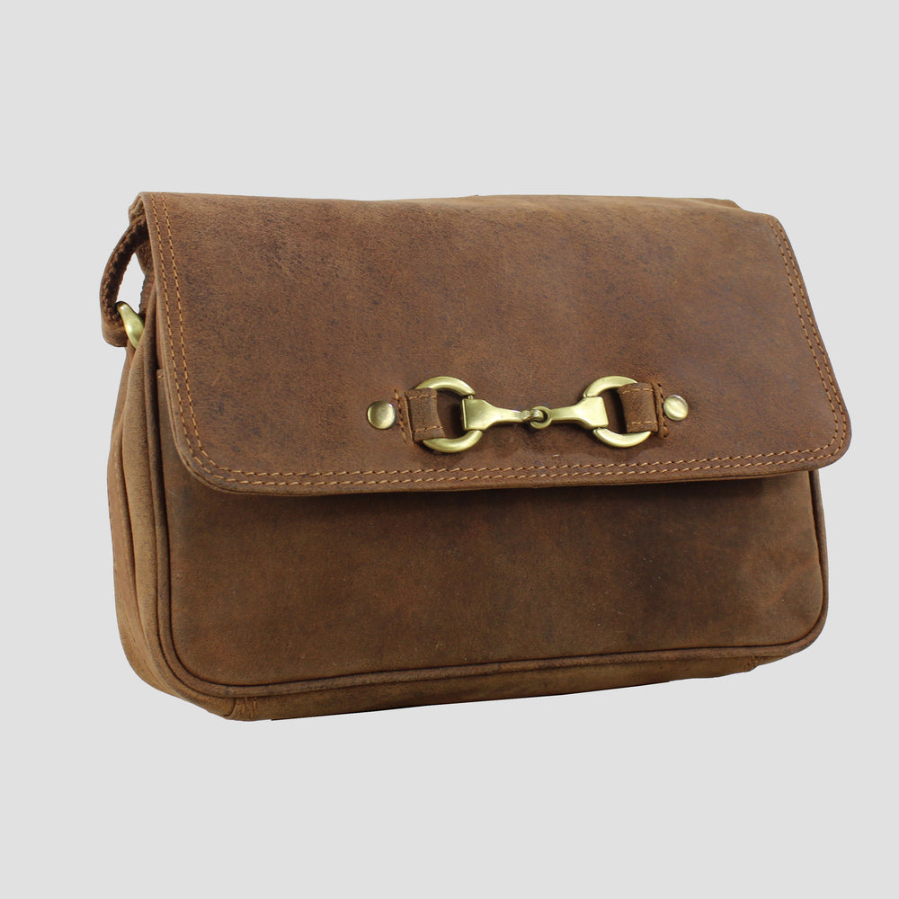 Isla Shoulder Bag with Snaffle in Hunter