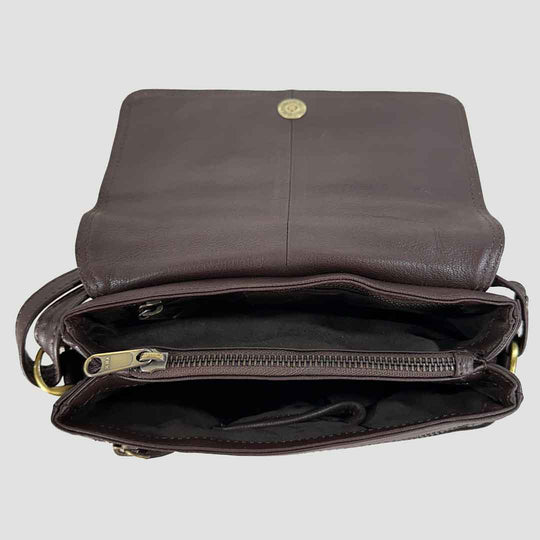 Isla Shoulder Bag with Snaffle in Brown