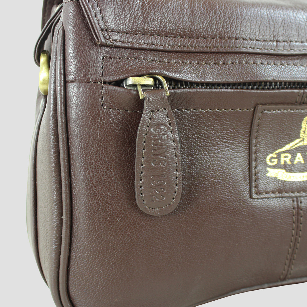 Isla Shoulder Bag with Snaffle in Brown