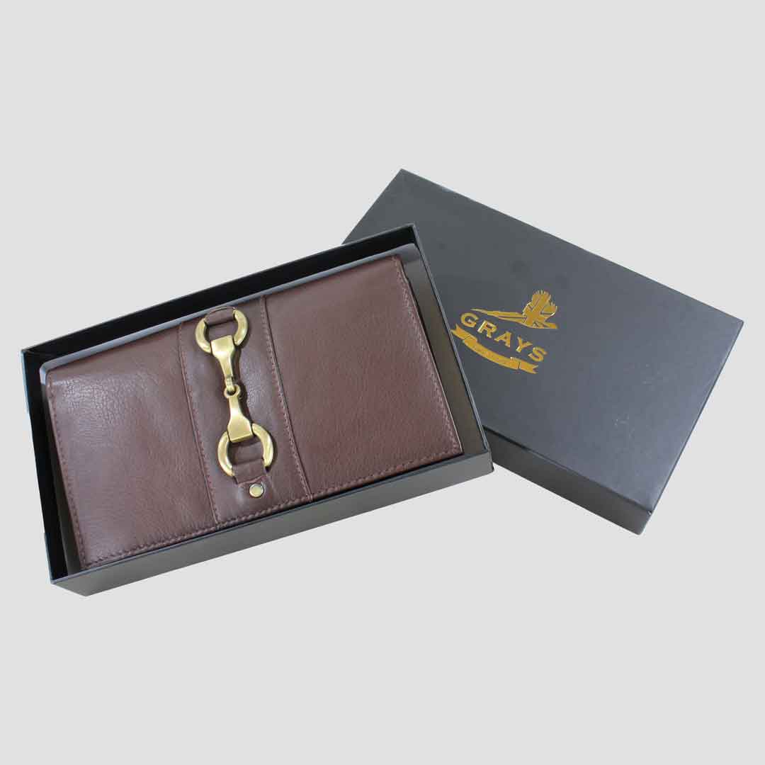 Isla Purse with Snaffle in Brown Leather