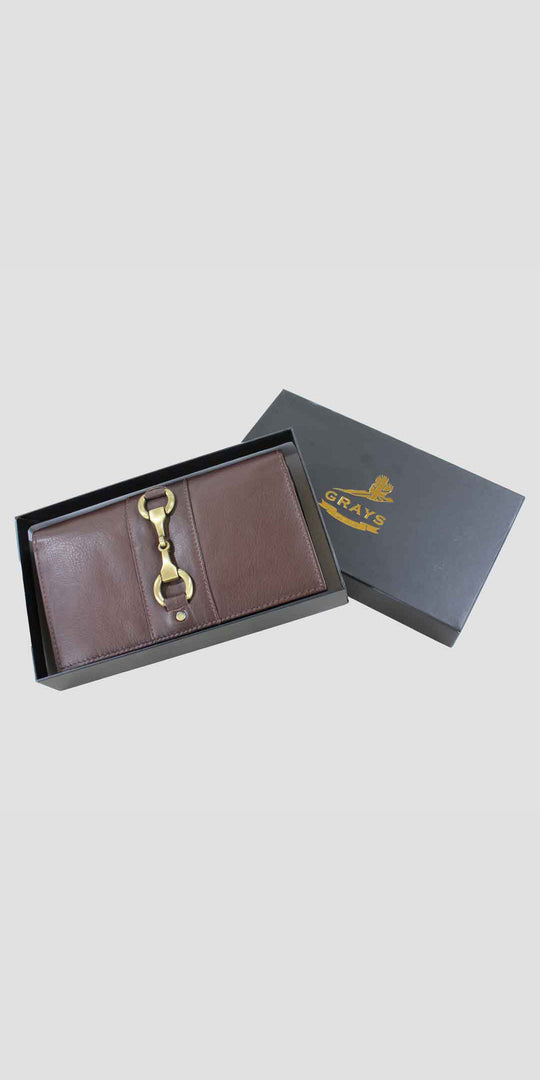 Isla Purse with Snaffle in Brown Leather