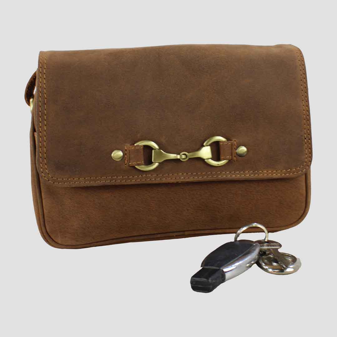 Isla Shoulder Bag with Snaffle in Hunter