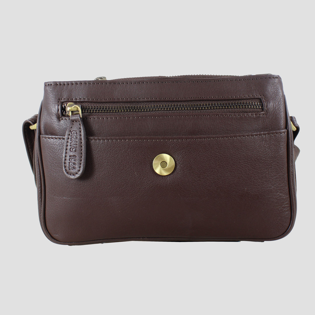 Isla Shoulder Bag with Snaffle in Brown