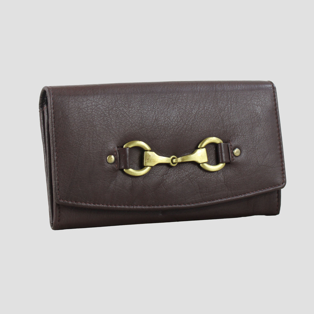 Sadie Purse with Snaffle in Brown Leather