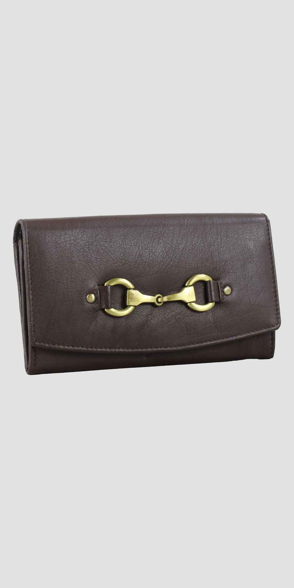 Sadie Purse with Snaffle in Brown Leather