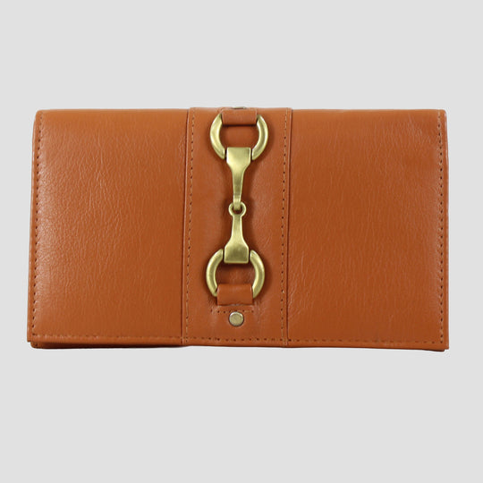 Isla Purse with Snaffle in Tan Leather
