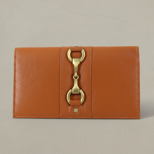 Isla Purse with Snaffle in Tan Leather