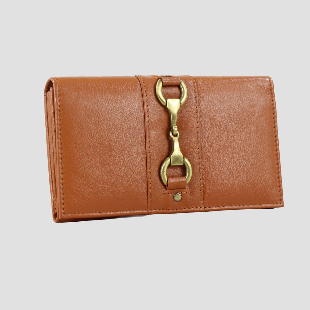 Isla Purse with Snaffle in Tan Leather