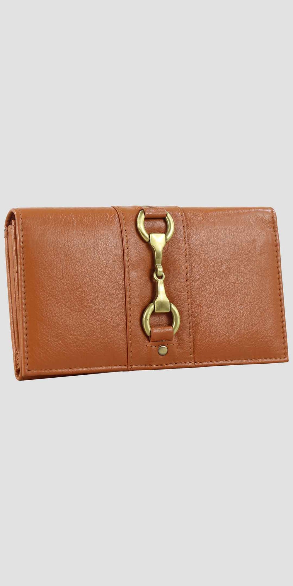 Isla Purse with Snaffle in Tan Leather