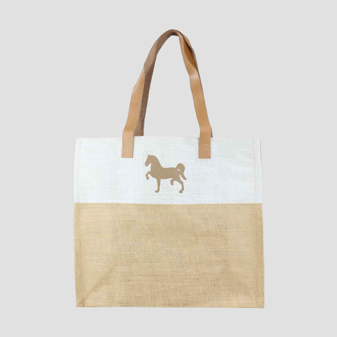Jute Shopper Bag Hackney Horse Design