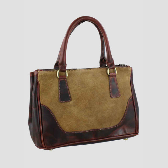 Jodie Handbag Brown and Suede