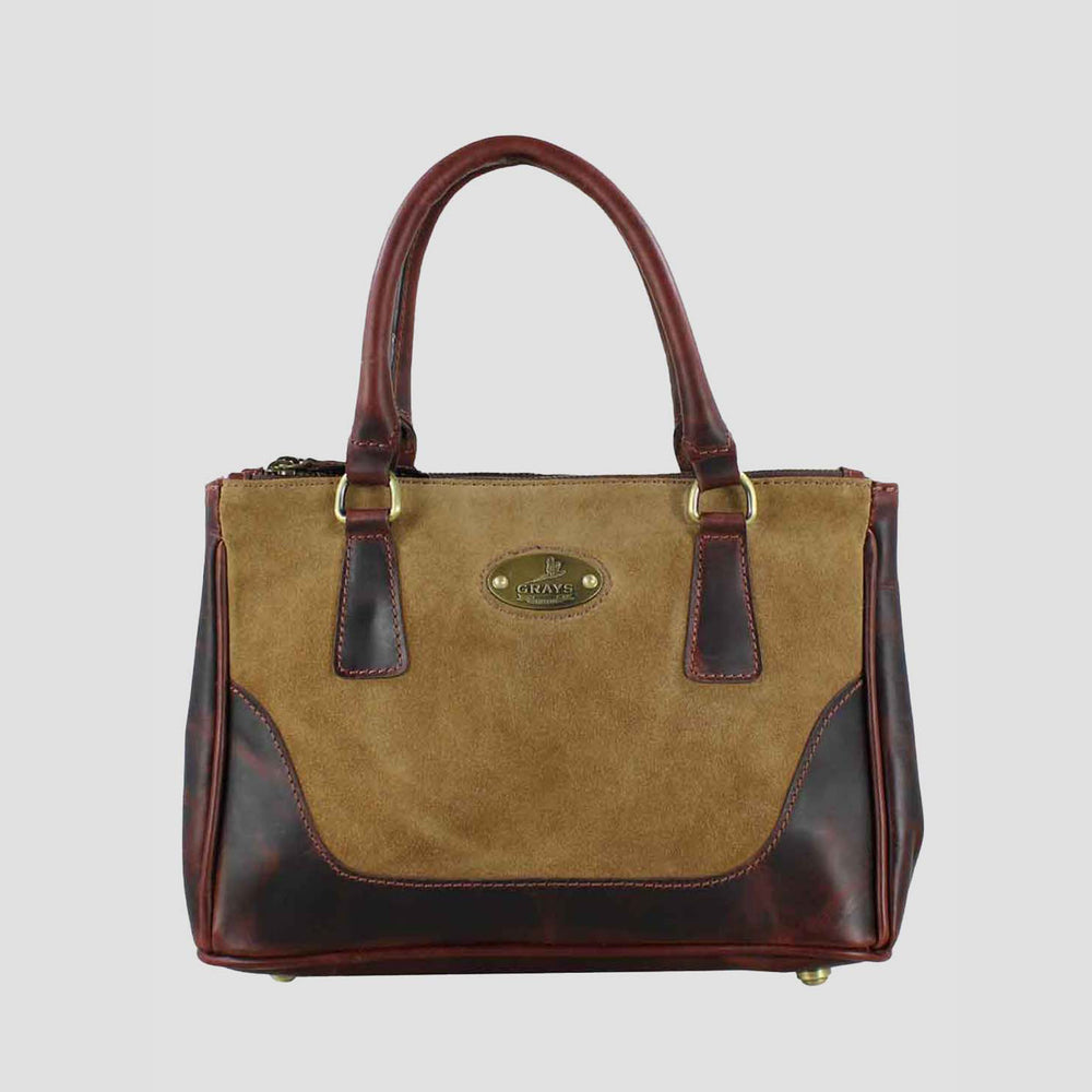 Jodie Handbag Brown and Suede