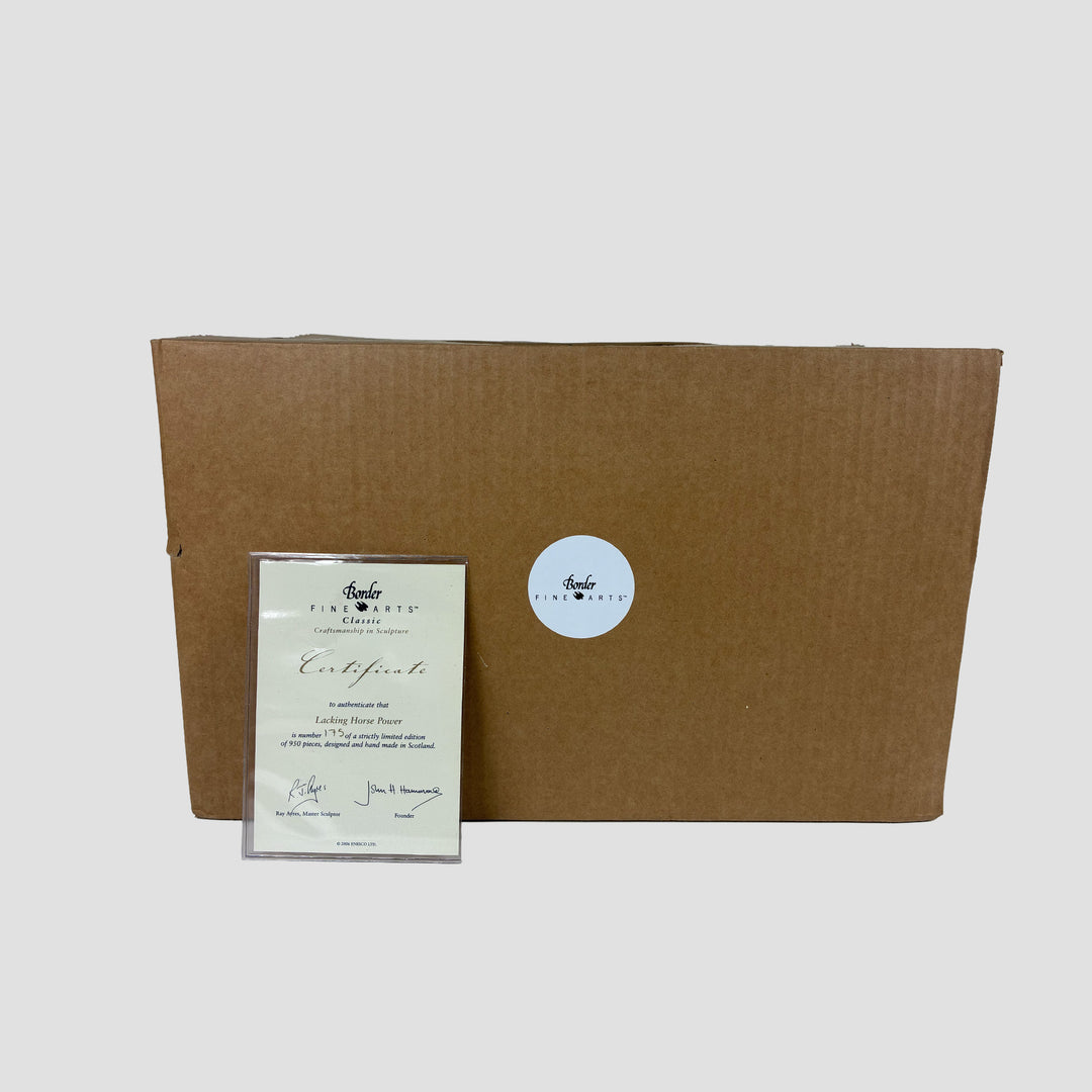 Lacking Horse Power Tractor Model Border Fine Arts Original Box and Certificate
