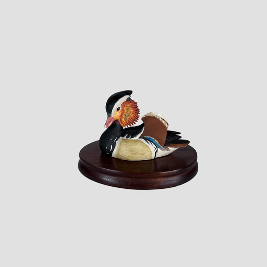 Mandarin Drake Border Fine Arts Duck (on wooden plinth)
