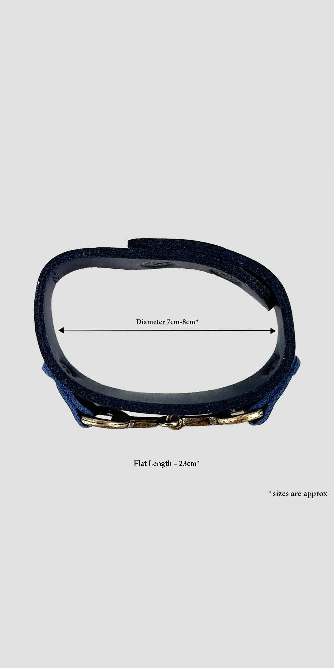 Snaffle Bracelet Navy