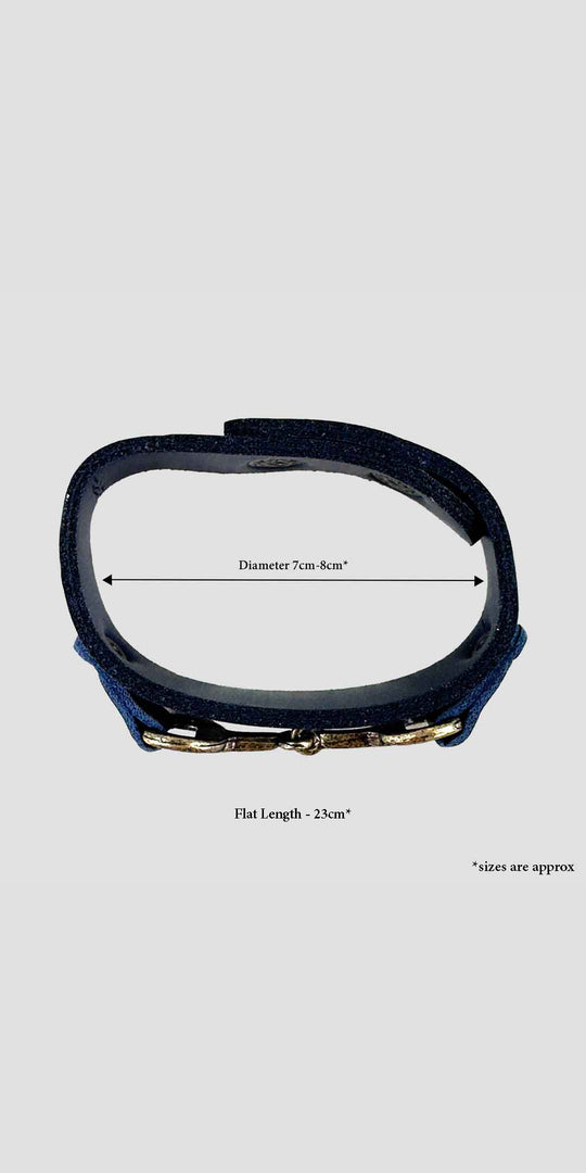 Snaffle Bracelet Navy