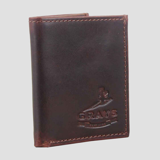 Oban Leather Folding Card Wallet Brown