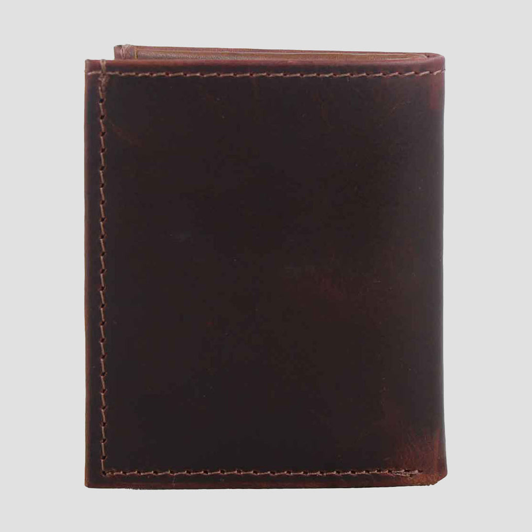 Oban Leather Folding Card Wallet Brown