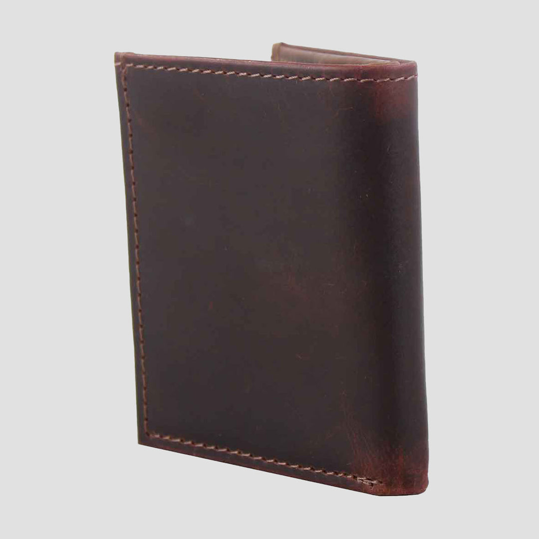 Oban Leather Folding Card Wallet Brown