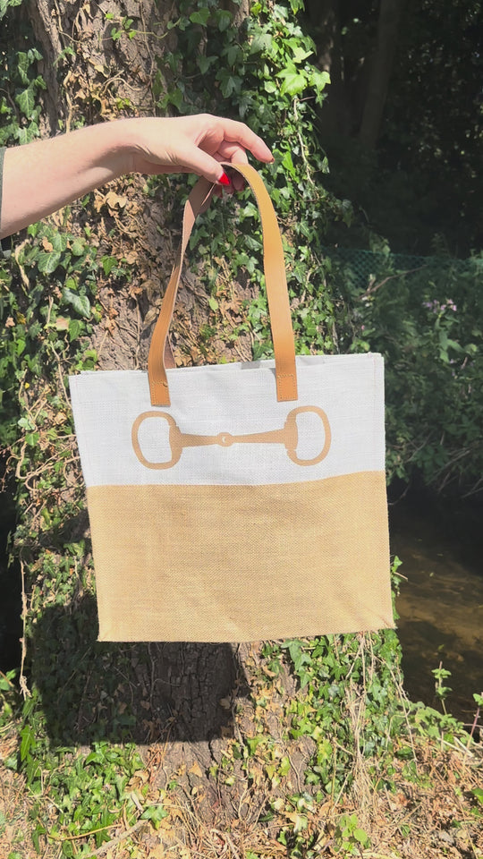Jute Shopper Bag Snaffle