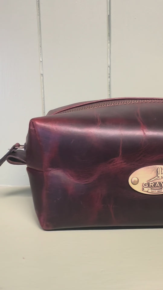 Croxall Leather Wash Bag