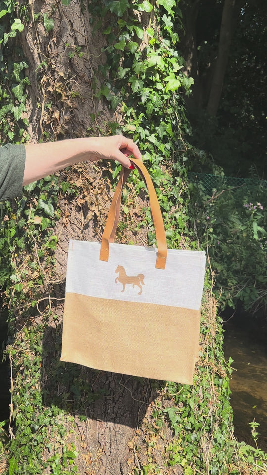 Jute Shopper Bag Horse
