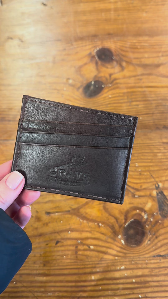 Ralph Leather Card Slip Brown