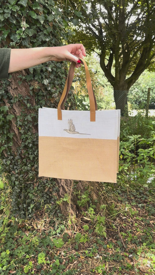 Jute Shopper Bag Pheasant