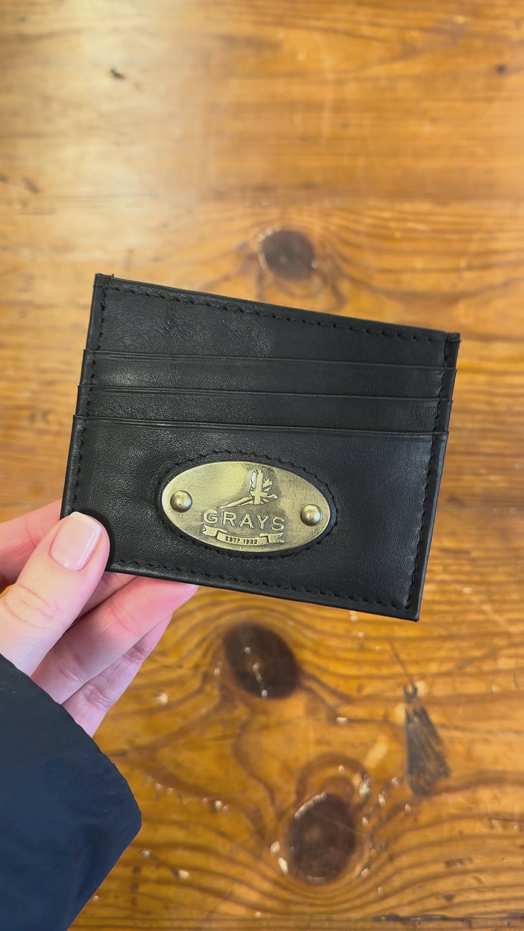 Frank Leather Card Slip Black