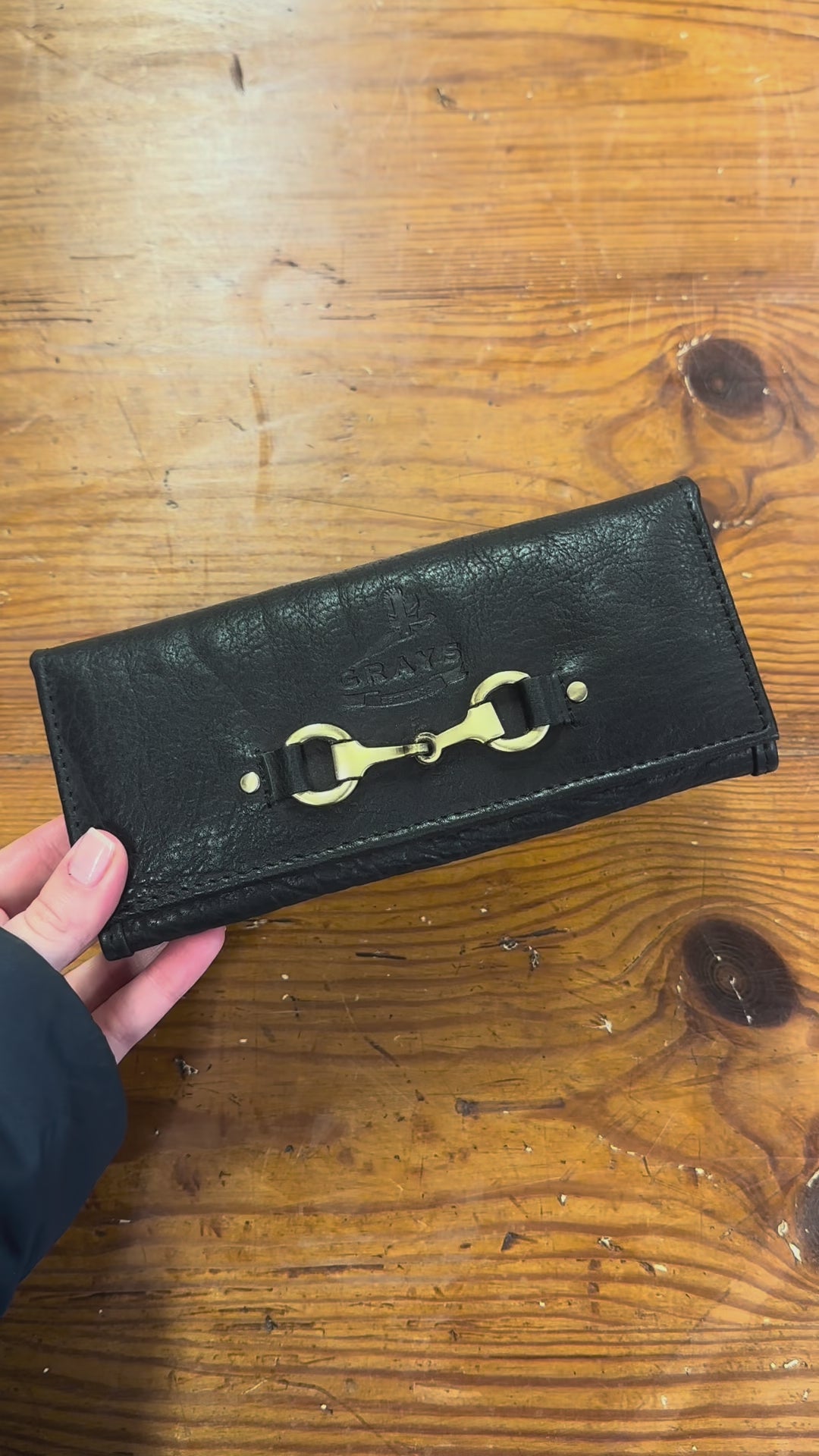 Lily Snaffle Purse In Black
