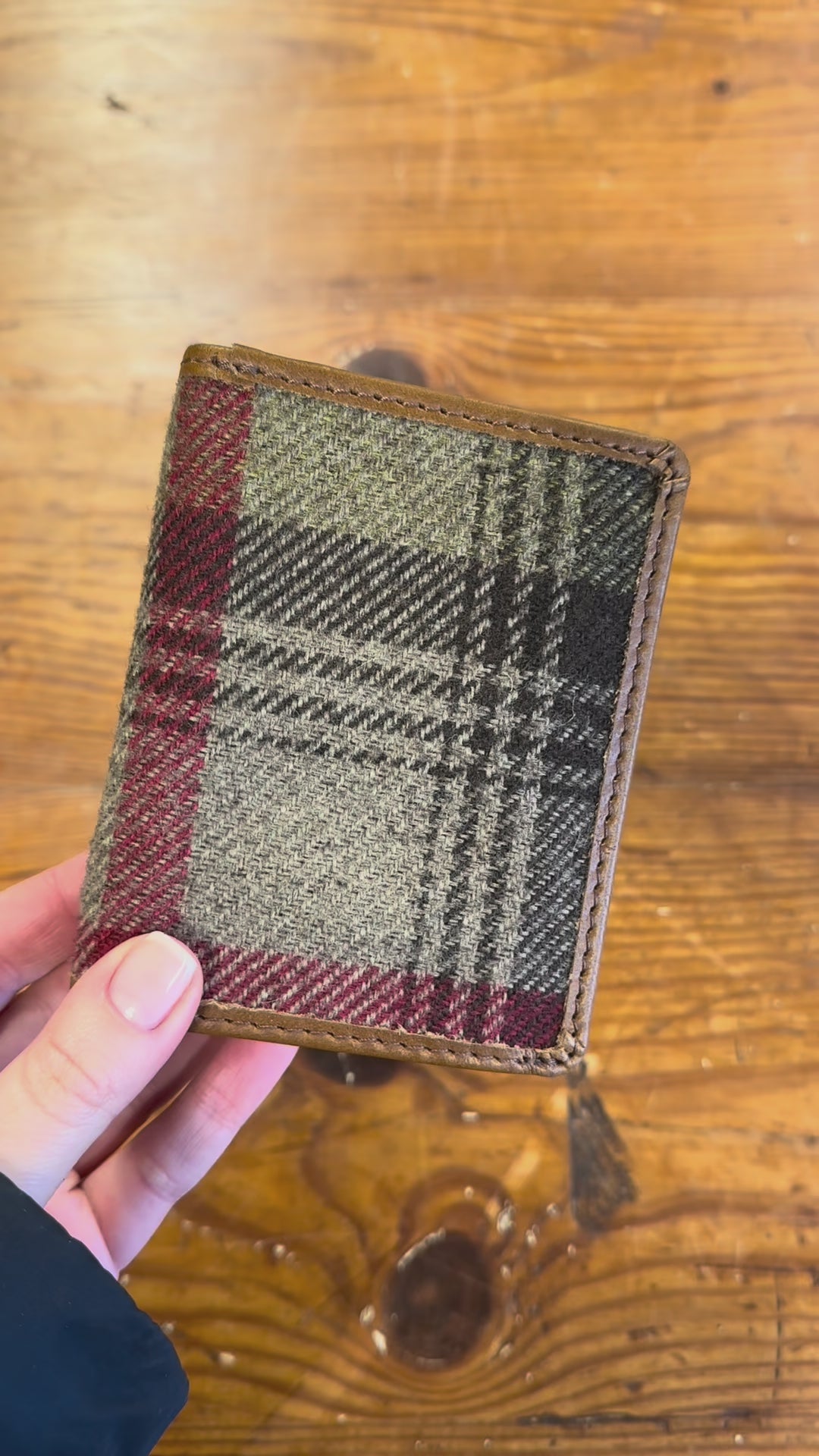 Douglas 1922 Wallet Tan With Tweed