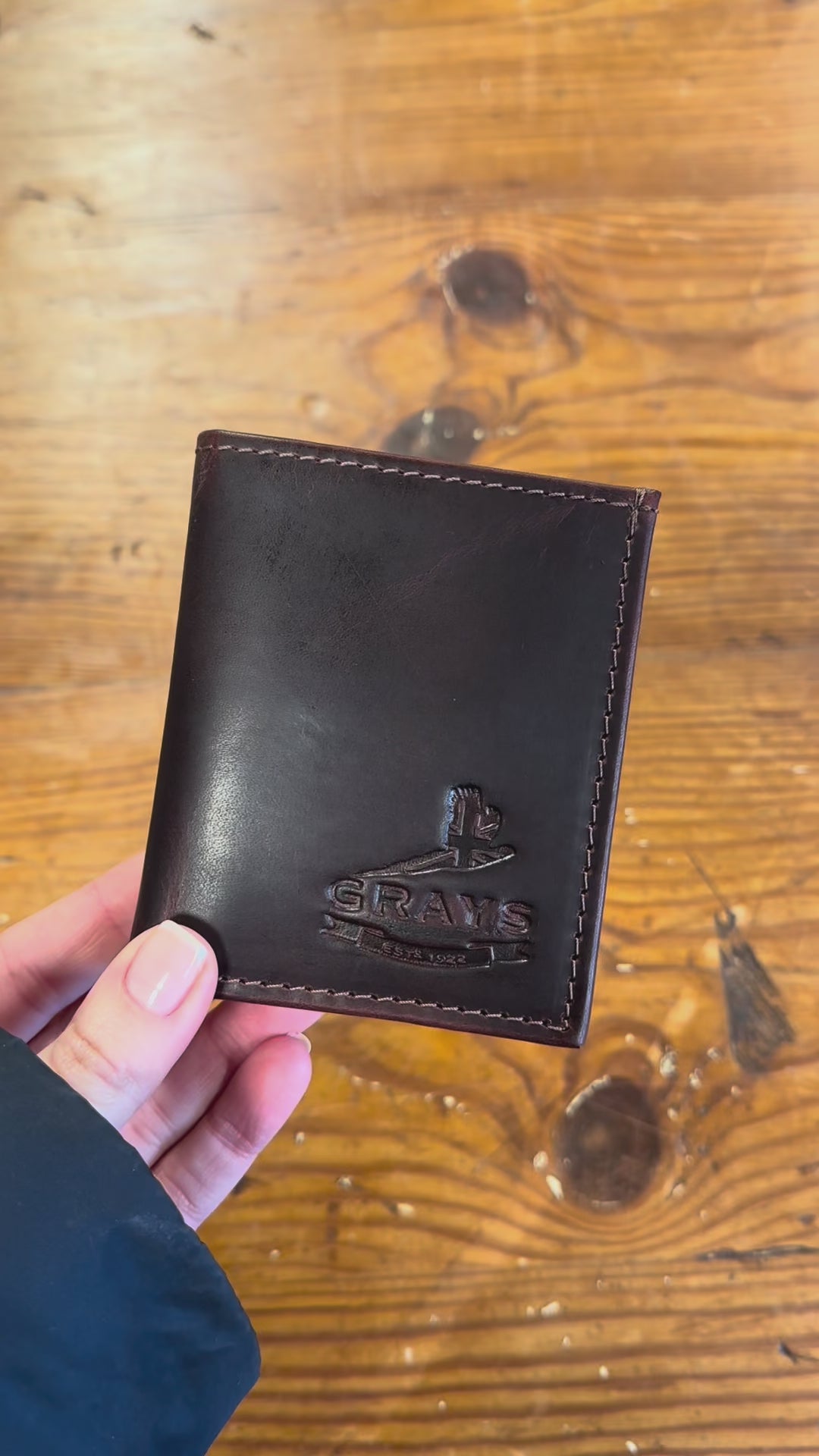 Oban Leather Folding Card Wallet Brown