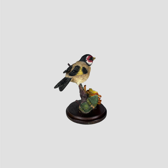 Goldfinch with Garden Rose Model by Country Artists