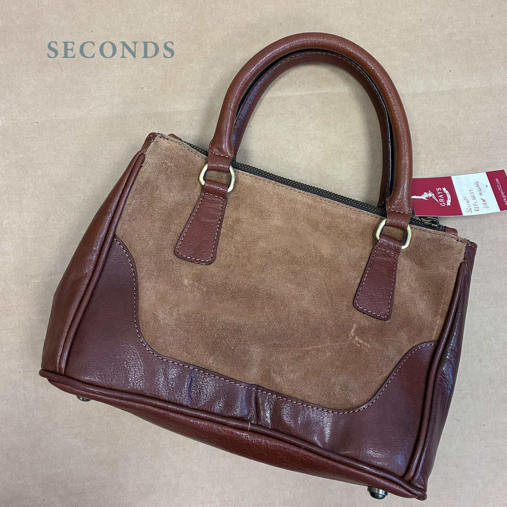 Jodie Handbag Leather and Suede Seconds Strap Missing