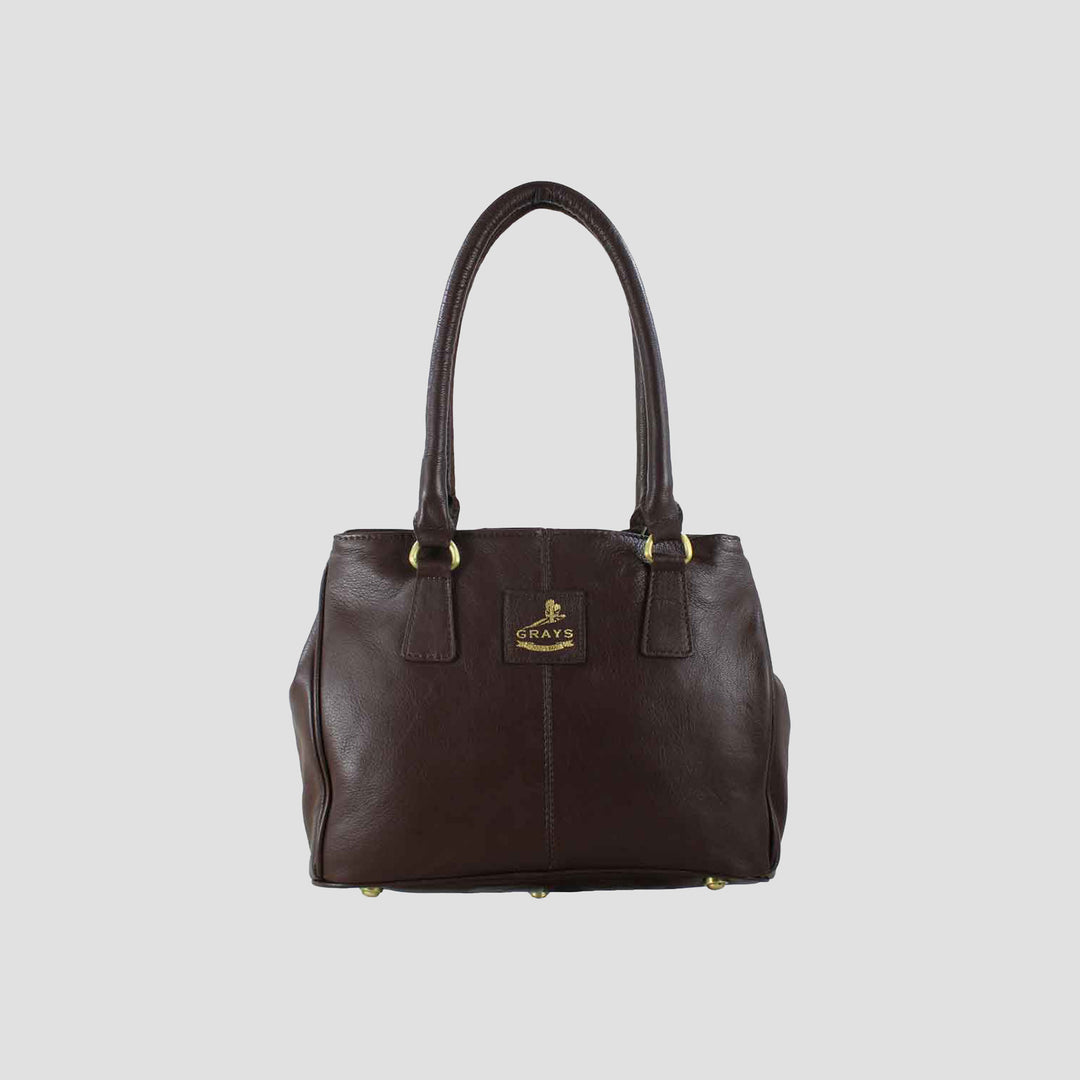 Sadie Handbag with Snaffle in Brown Leather