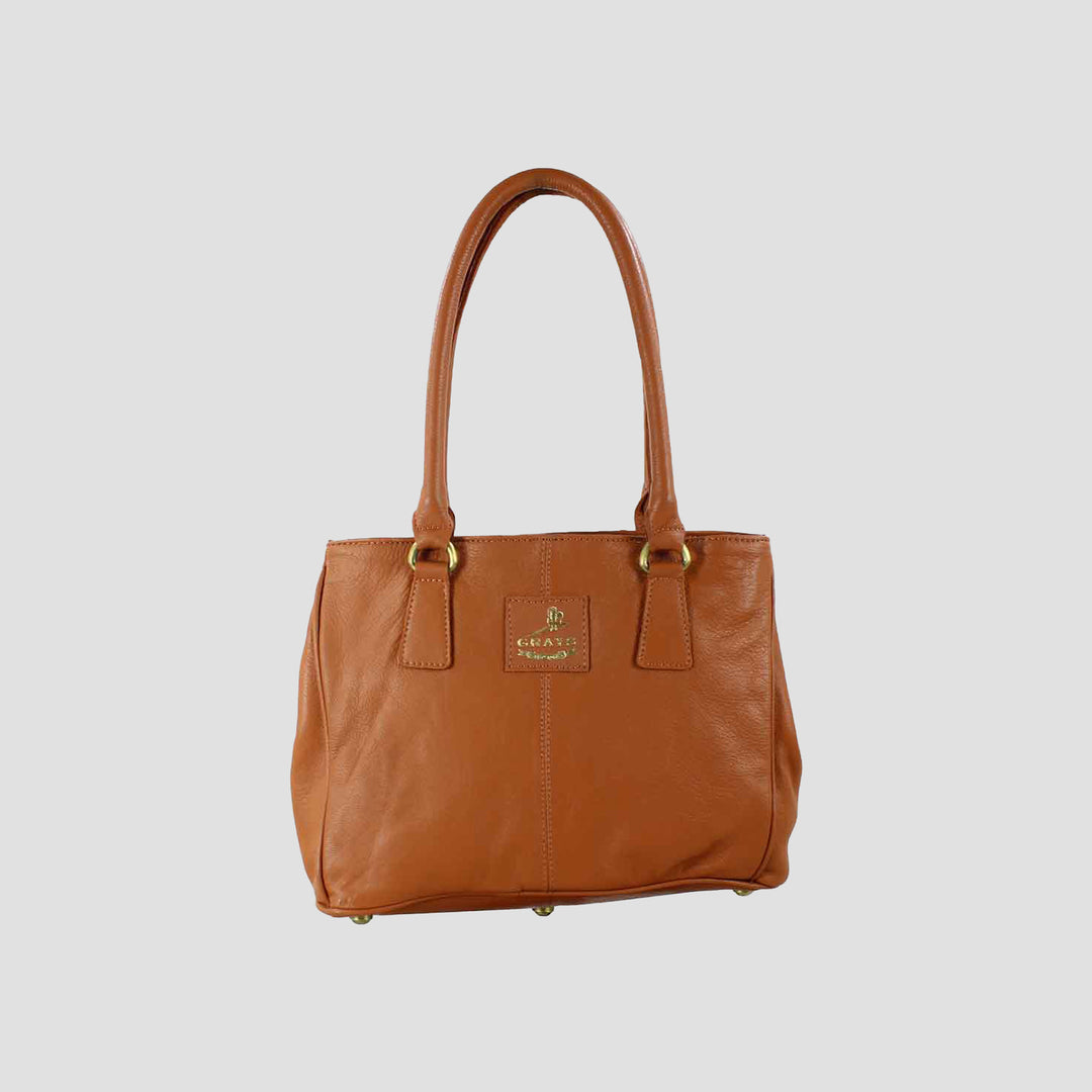 Sadie Handbag with Snaffle in Tan Leather