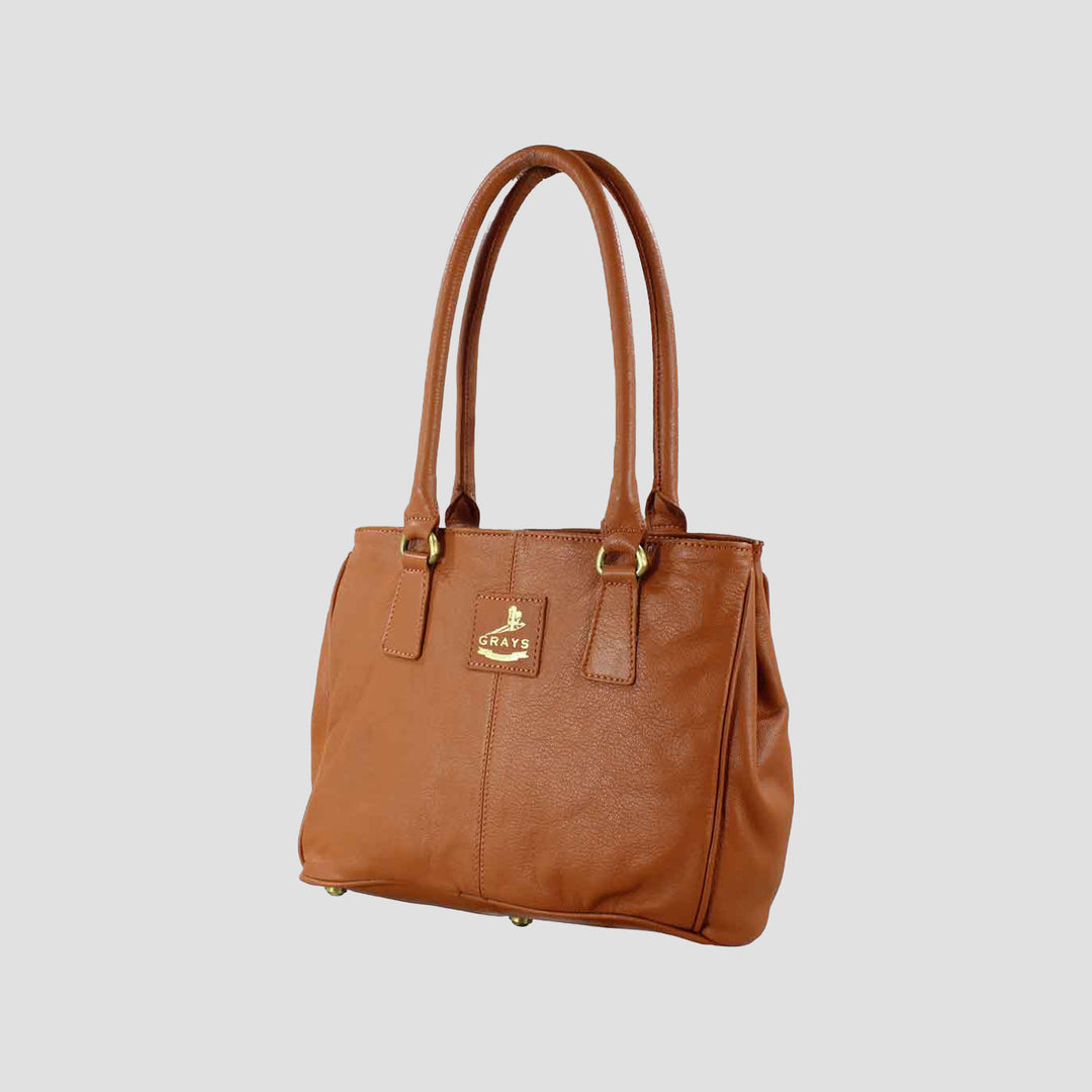 Sadie Handbag with Snaffle in Tan Leather
