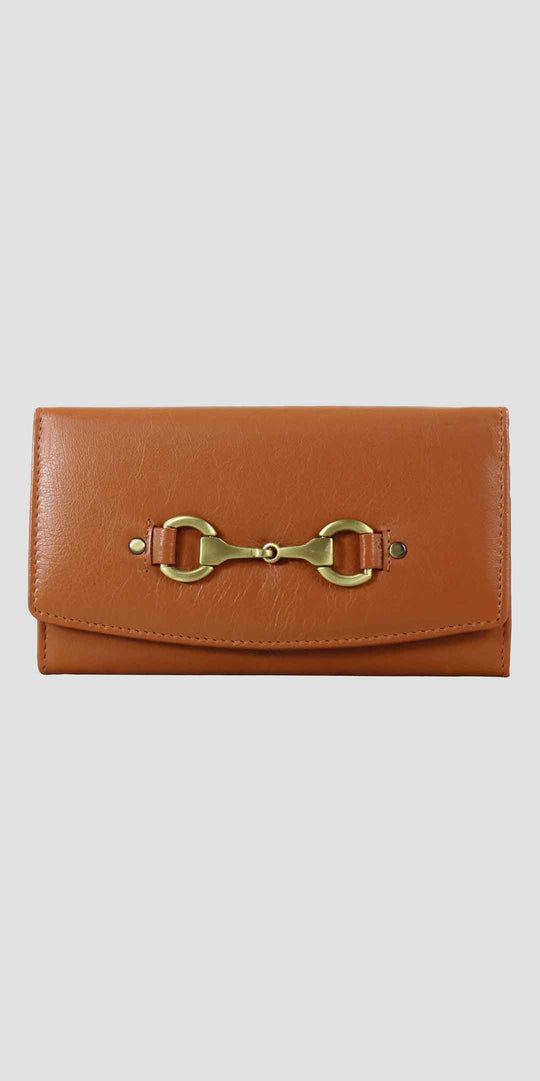 Sadie Purse with Snaffle in Tan Leather