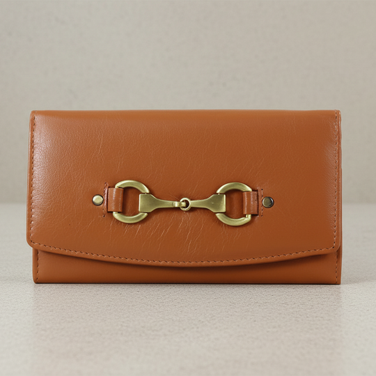 Sadie Purse with Snaffle in Tan Leather