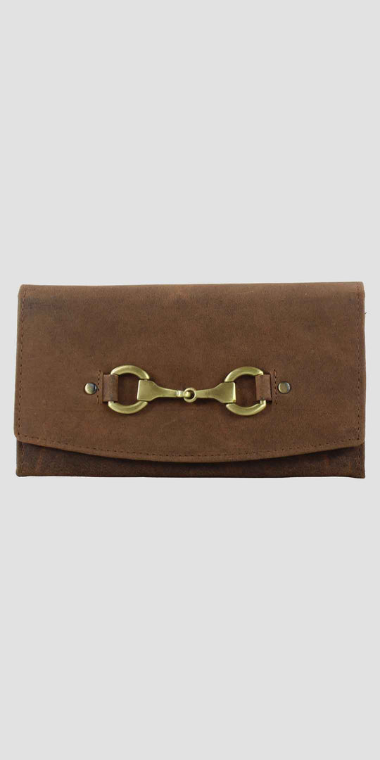 Sadie Purse with Snaffle in Hunter Leather