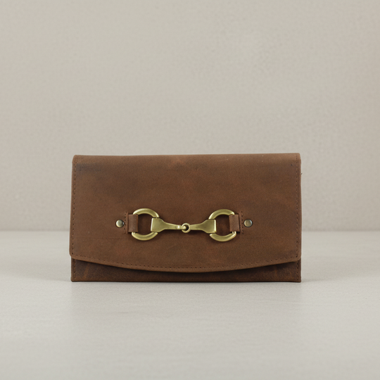 Sadie Purse with Snaffle in Hunter Leather